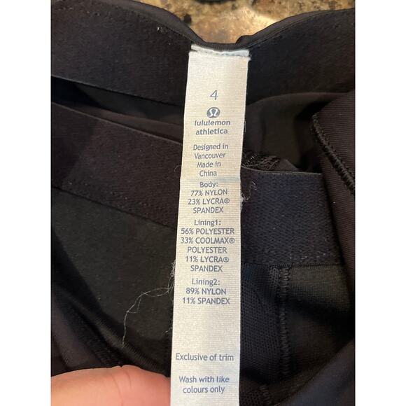 Lululemon Hot To Street Tank Top‎ Black Strappy Back Size 4 - Picture 6 of 9